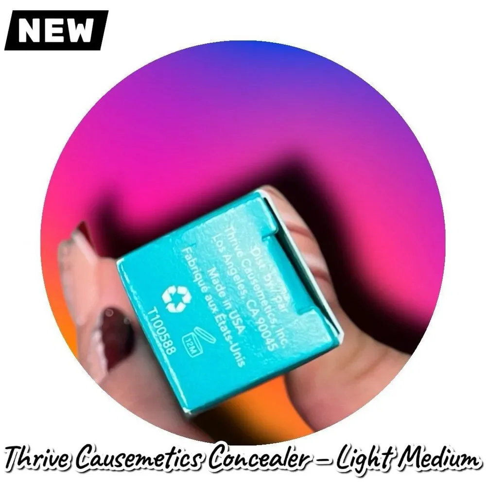 New NWT Thriv Buildable Creaseless Concealer – Light Medium